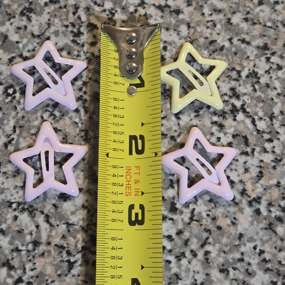 🍒🍒 Colorful Star Hair Clips Set - Picture 7 of 7